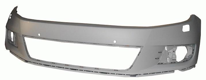 2012-2016 Volkswagen Tiguan Front Bumper (Type 2; w/ Head Light Washer Holes; w/ Park Assist Holes) - VW1000214	