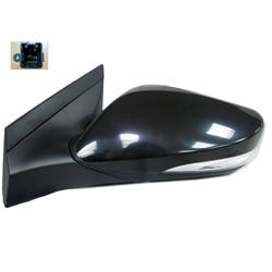 2012-2017 Hyundai Accent Driver Side Power Door Mirror (Hatchback-Sedan; Non-Heated; w- Turn Signal; w-o BSG; Power; Manual Folding) HY1320182