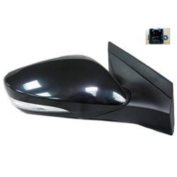 2012-2017 Hyundai Accent Passenger Side Power Door Mirror (Hatchback-Sedan; Heated; w- Turn Signal; w-o BSG; Power; Manual Folding) HY1321183