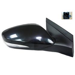 2012-2017 Hyundai Accent Passenger Side Power Door Mirror (Hatchback-Sedan; Non-Heated; w- Turn Signal; w-o BSG; Power; Manual Folding) HY1321182
