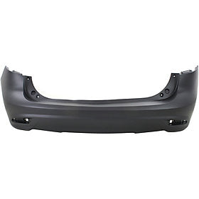 2012-2017 Mazda5 Rear Bumper; w/o Park Assist Sensor Holes; Upper Primed; Lower Textured; MA1100208; C51350221EBB