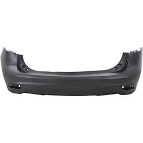 2012-2017 Mazda5 Rear Bumper; w/o Park Assist Sensor Holes; Upper Primed; Lower Textured; MA1100208; C51350221EBB