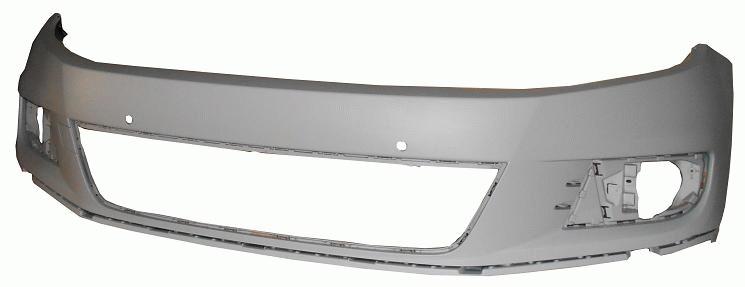 2012-2017 Volkswagen Tiguan Front Bumper (Type 2; w/o Head Light Washer Holes; w/ Park Assist Holes) - VW1000212