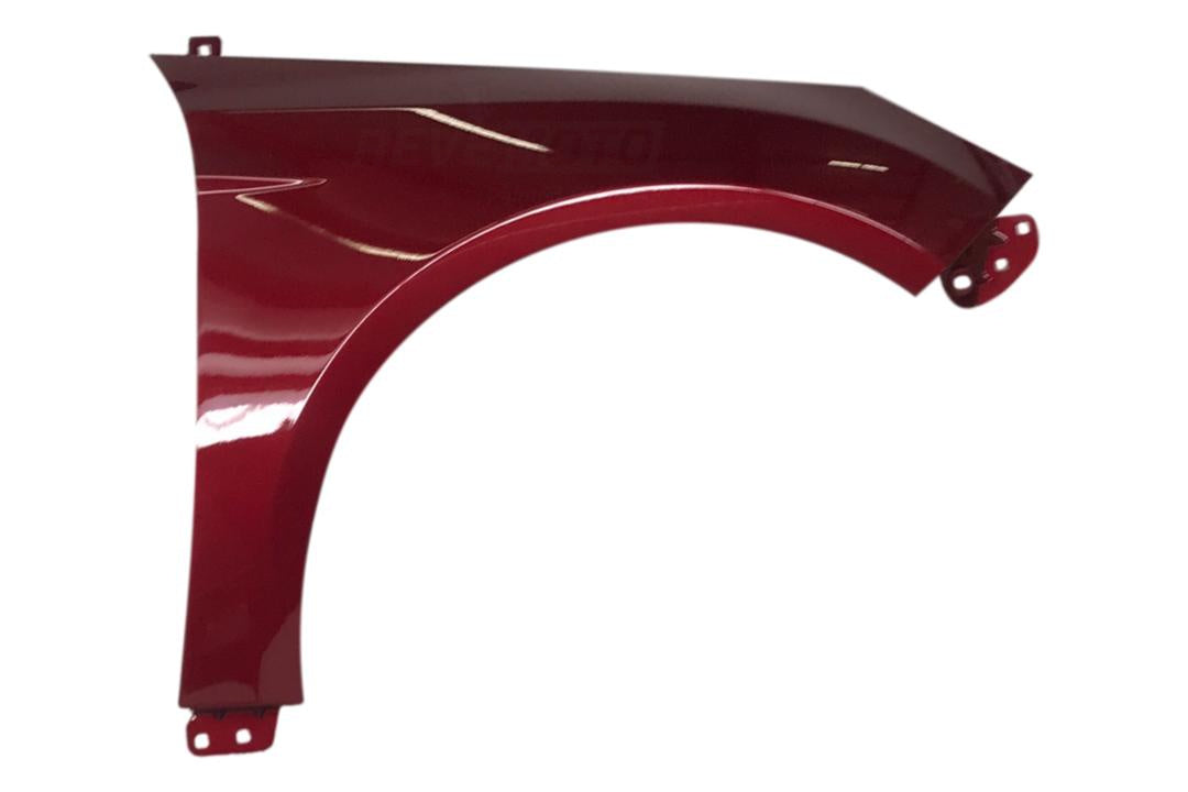 18918 2012-2018 Ford Focus Fender Painted Ruby Red Metallic (RR) WITHOUT Side Lamp Holes Right, Passenger-Side BM5Z16005B FO1241287