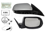 2013 Acura TSX Passenger Side View Mirror Painted, Alabaster Silver Metallic (NH700M, NH700M-4), Sdn_Wgn, Heated, w_ Memory and Signal Light_ 76200TL0315ZD