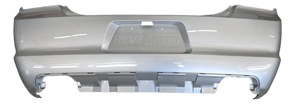 2011-2014 Dodge Charger Rear Bumper Painted Bright Silver Metallic (PS2), WITHOUT Park Assist Sensor Holes_68092608A