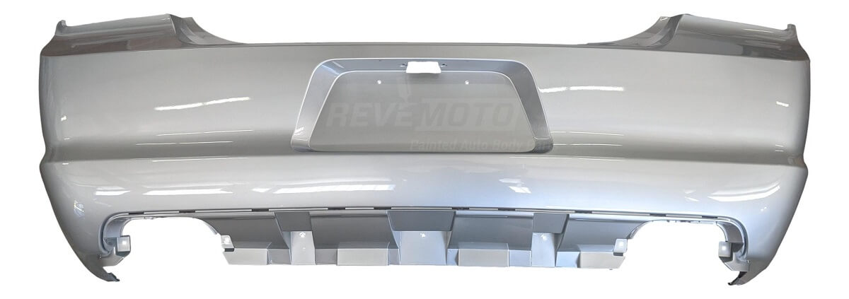 2012 Dodge Charger Rear Bumper Painted Bright Silver Metallic (PS2), WITHOUT Park Assist Sensor Holes_68092608A