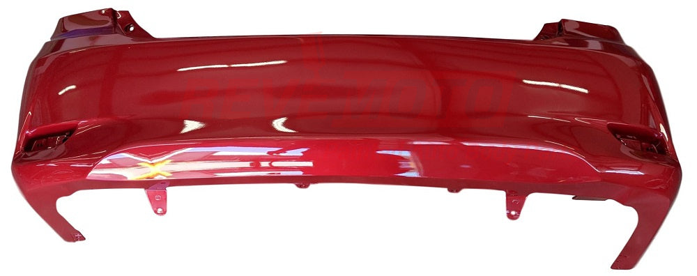 2011 Toyota Corolla Rear Bumper Cover, _ Sedan; Canada Built, Base, CE, LE Except S, XRS Models, Without Spoiler Holes, Painted Barcelona Red Mica (3R3)
