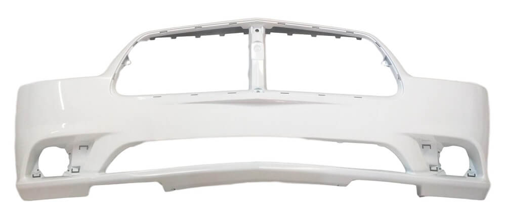 2012 Dodge Charger Front Bumper Painted Bright White (PW7)