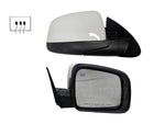2012 Dodge Durango Passenger Side View Mirror; Heated; wo Signal Light; wo Memory; wo BSD; Manual Folding PaintedStone White (PW1)_5SH42AXRAB