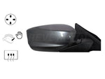 2012 Honda Accord Passenger Side View Mirror, Sedan, USA, Japan Built_ Power_ Manual Folding_ Heated, Sedan, Painted Polished Metal Metallic (NH737M) 76208TA5A11