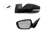 2011-2013 Hyundai Elantra Driver-Side Mirror Painted Korean Built With Turn Signal Black Noir Pear (NKA) 876103X150