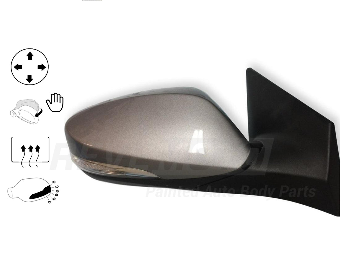 2012 Hyundai Elantra Side View Mirror Painted (OE Replacement; Passenger-side)
