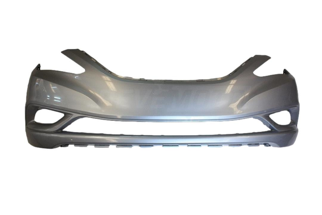 2011-2013 Hyundai Sonata Front Bumper Painted Radiant Silver Metallic/Bright Silver Metallic (SM) Non Hybrid 865113Q000