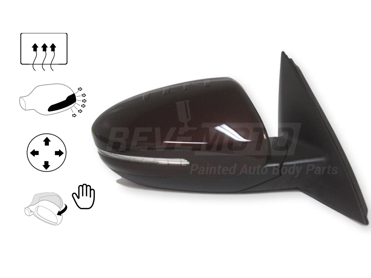 2012 Kia Optima Side View Mirror Painted(Right Passenger Side) Titanium Silver Metallic (IM) (Korea Built)