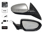 2011-2013 Kia Optima Passenger Side View Mirror, Heated, With Signal Lamp, Power Folding Except Hybrid, Painted Satin Metal Metallic (STM)_876204C020