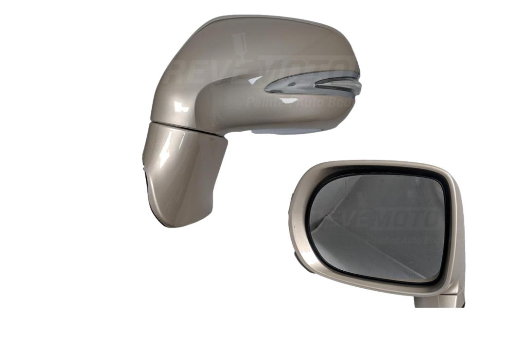 2012 Lexus RX350 Driver Side View Mirror Japan Built,Power,Manual Folding,Heated; w Memory; w Turn Signal;w Puddle Light;Non-Electrochromic Painted Satin Cashmere Metallic(4U7)_8794048521C