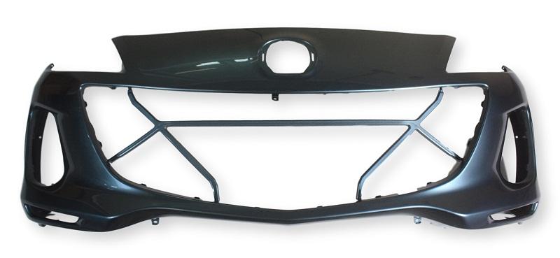 2011 Mazda 3 Front Bumper, Sedan, 2.0L, Painted Dolphin Gray Mica (39T); BCW850031JBB