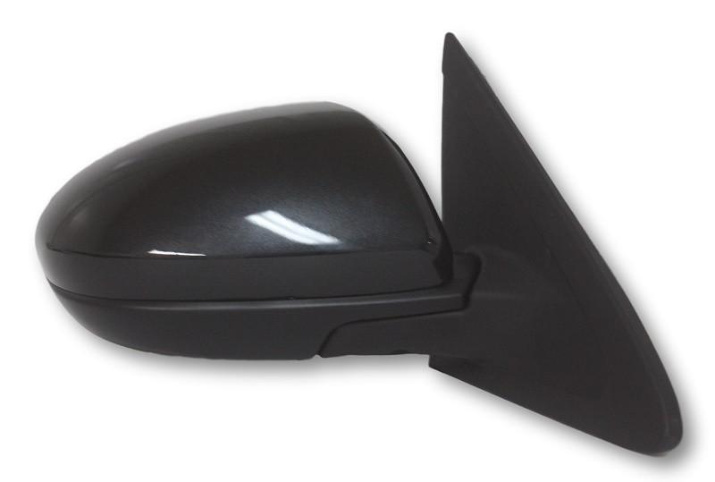 2011 Mazda3 Side View Mirror Painted Black Mica (16W), Non-Heated, Without Turn Signal - back view; BBM26912ZL