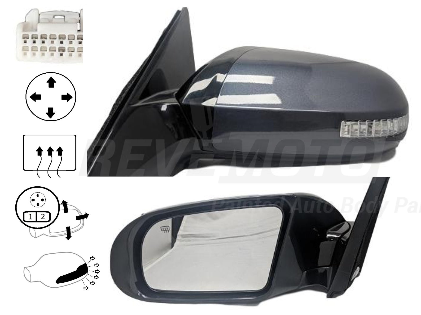 2012 Nissan Maxima Side View Mirror Painted