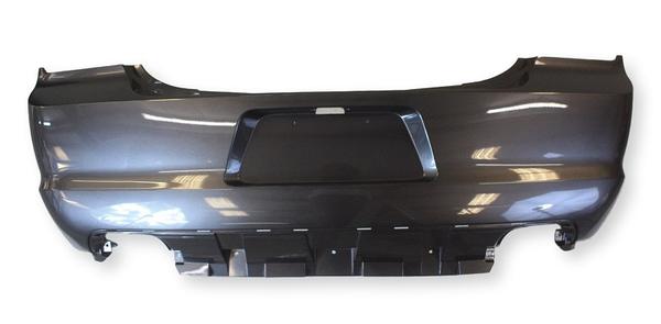 2013-2014 Dodge Charger Rear Bumper Painted Granite Crystal Metallic (PAU), WITHOUT: Park Assist