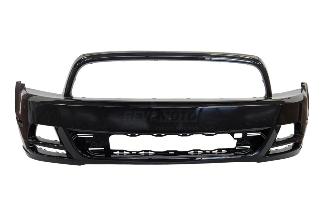2013-2014 Ford Mustang Front Bumper Painted Ebony (UA) DR3Z17D957ABPTM FO1000670 ReveMoto Replacement Painted Car Parts Painted Auto Parts