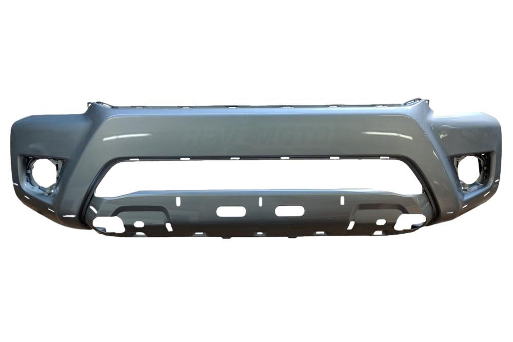 2013-2015 Toyota Tacoma Front Bumper, X Runner, Painted Silver Streak Mica (1E7); 5211904906 - ReveMoto Painted Car Parts