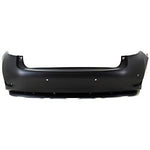 2013-2015 Lexus ES300H Rear Bumper; w/ Park Assist Sensor Holes; w/ Molding Holes; LX1100163; 5215933955