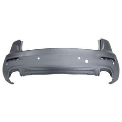 2013-2015 Mazda CX-9 Rear Bumper; w/ Park Assist Sensor Holes; Upper Primed; Lower Textured; MA1100213; TK2250221BBB