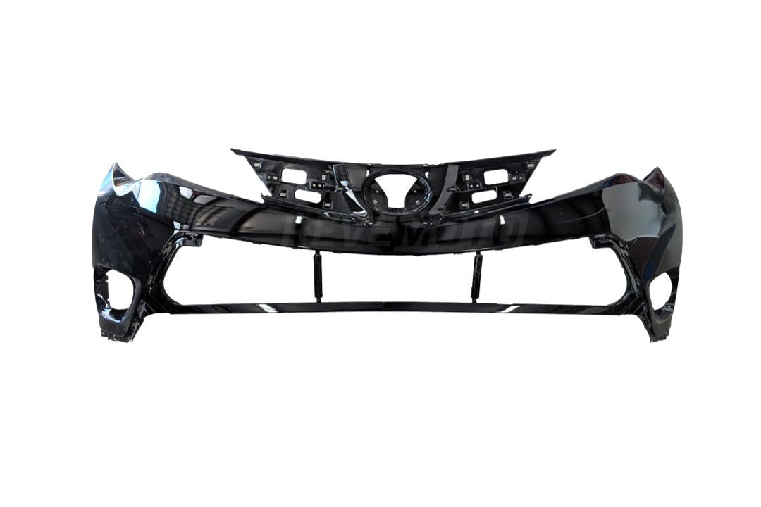 2013-2015 Toyota RAV4 Front Bumper Painted Black (202) 521190R911 TO1014101 ReveMoto Painted Auto Body Parts 