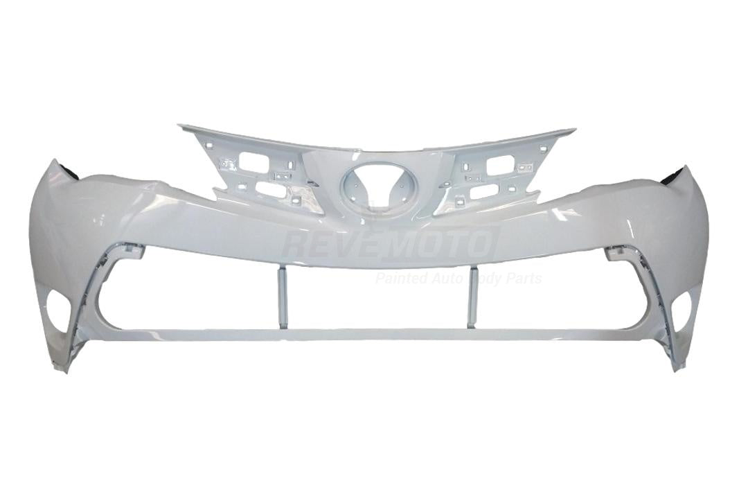 2013-2015 Toyota Rav4 Front Bumper USA Built Painted Super White II (040) 521190R911 TO1014101 ReveMoto Painted Auto Body Parts