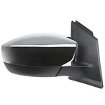 2013-2016 Ford Escape Passenger Side Power Door Mirror (Heated; w-o Turn Signal; w- Blind Spot Mirror; w-Chrome Cap) FO1321514