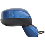 2013 Honda Civic Right, Passenger-Side Side View Mirror Painted Dyno Blue Pearl (B561P), (Coupe,Sedan,Hybrid) WITH Power, Manual Folding, WITHOUT Heat - ReveMoto