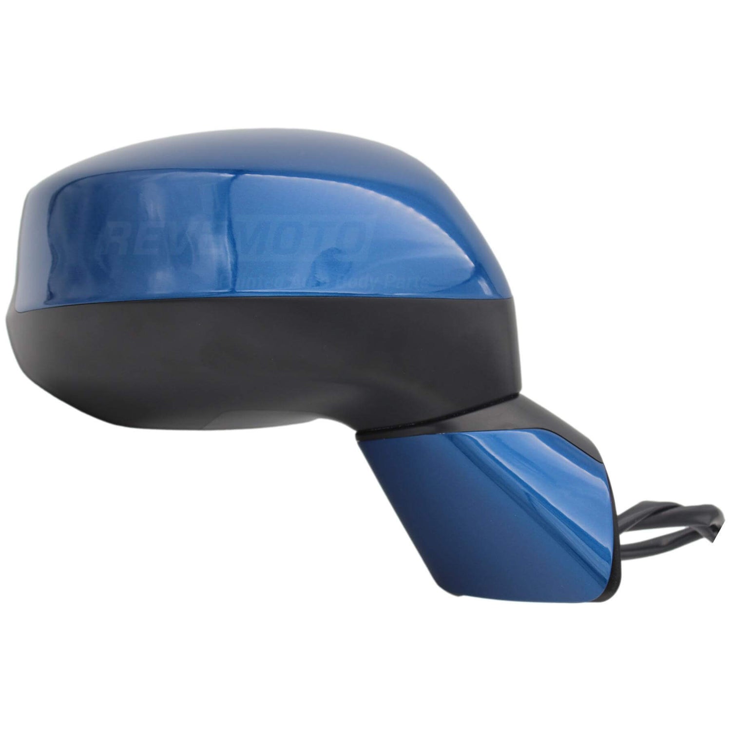 2013 Honda Civic Right, Passenger-Side Side View Mirror Painted Dyno Blue Pearl (B561P), (Coupe,Sedan,Hybrid) WITH Power, Manual Folding, WITHOUT Heat - ReveMoto
