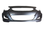 2012-2013 Hyundai Accent Front Bumper Painted Triathlon Gray Metallic (N9S)