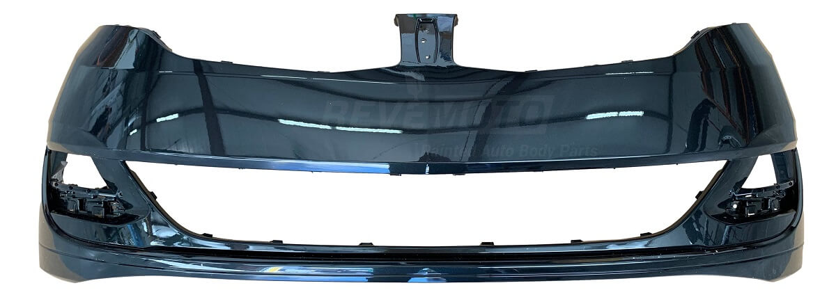 2013 Lincoln MKZ Painted Front Bumper - Tuxedo Black Metallic (UH) Without Park Assist; Without Tow Hook Holes DP5Z17D957ABPTM_ FO1000691