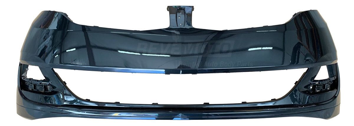 2015 Lincoln MKZ Painted Front Bumper - Tuxedo Black Metallic (UH) Without Park Assist; Without Tow Hook Holes DP5Z17D957ABPTM_ FO1000691