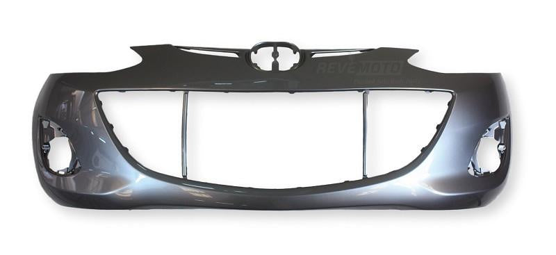 2011-2014 Mazda Mazda2_Front_Bumper_Painted_Liquid_Silver_Metallic_38P DR6150031EBB MA1000233
