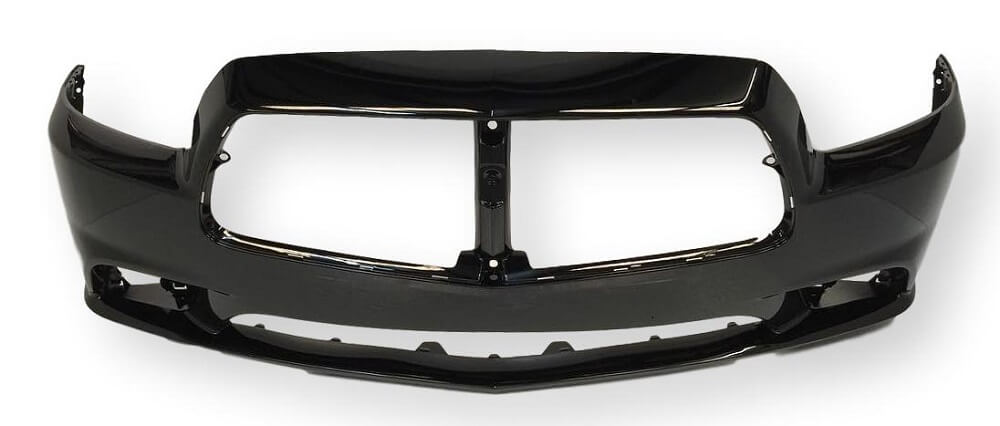 2013 Dodge Charger Front Bumper (WO Sensors) Painted Black (PX8)