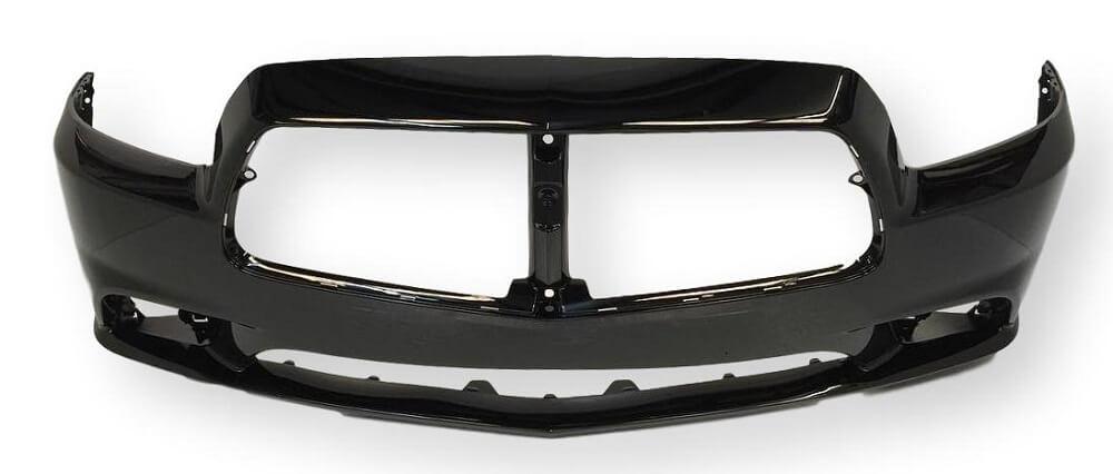 2012 Dodge Charger Front Bumper (WO Sensors) Painted Black (PX8)