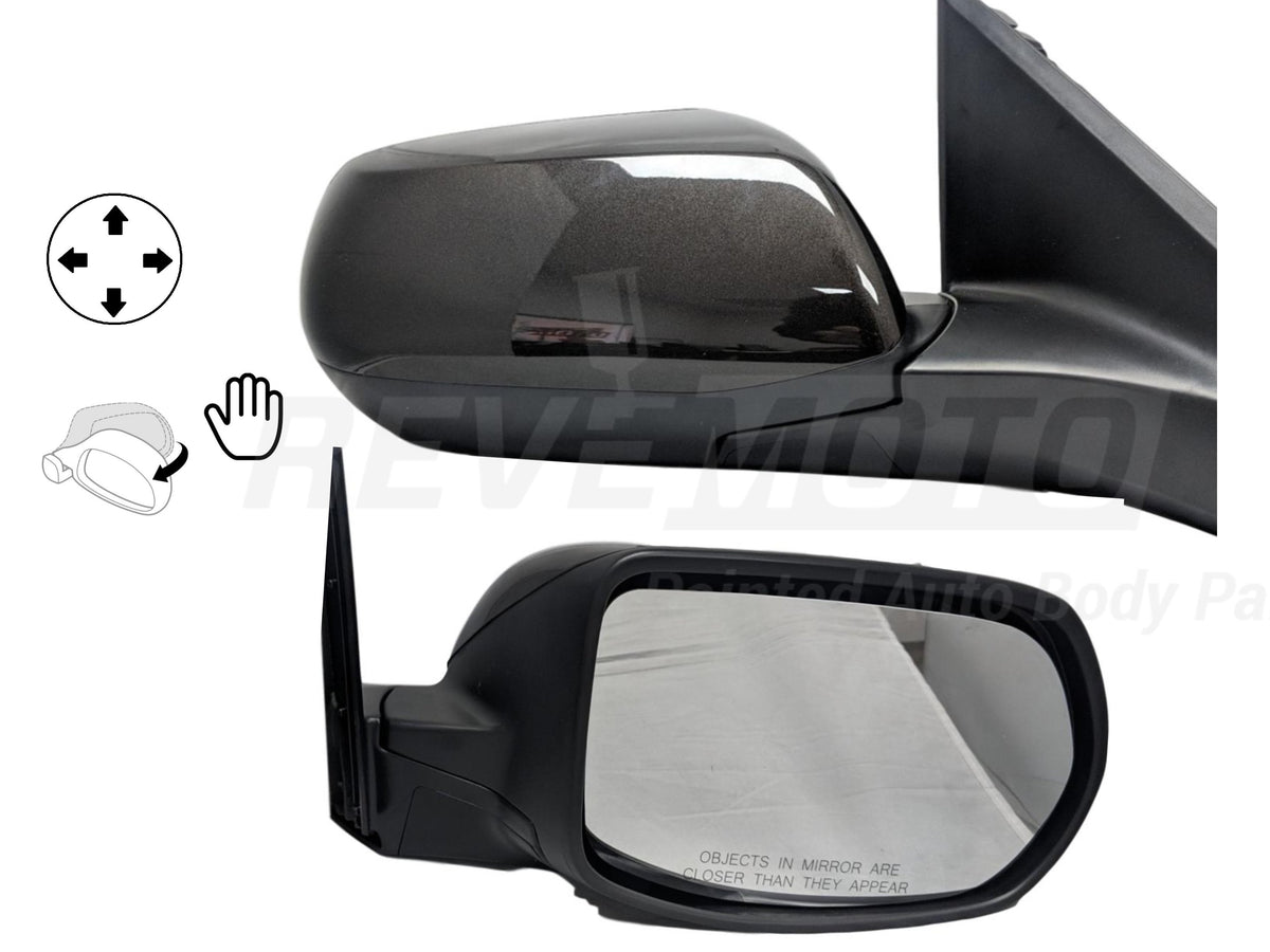 2014 Honda CRV Passenger Side View Mirror EX LX Power Manual Folding Non-Heated Painted Kona Coffee Metallic YR600M 76208T0AA11