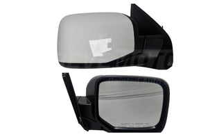 2009-2015 Honda Pilot Side View Mirror Painted_Taffeta_White_NH578_EX/EX-L/LX/Touring Models | WITH: Power, Manual Folding | WITHOUT: Heat, Memory, Turn Signal Light_Right, Passenger-Side_76208SZAA01ZA_ HO1321265