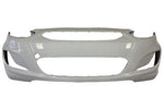 2012-2013 Hyundai Accent Front Bumper Painted White Crystal (PGU)