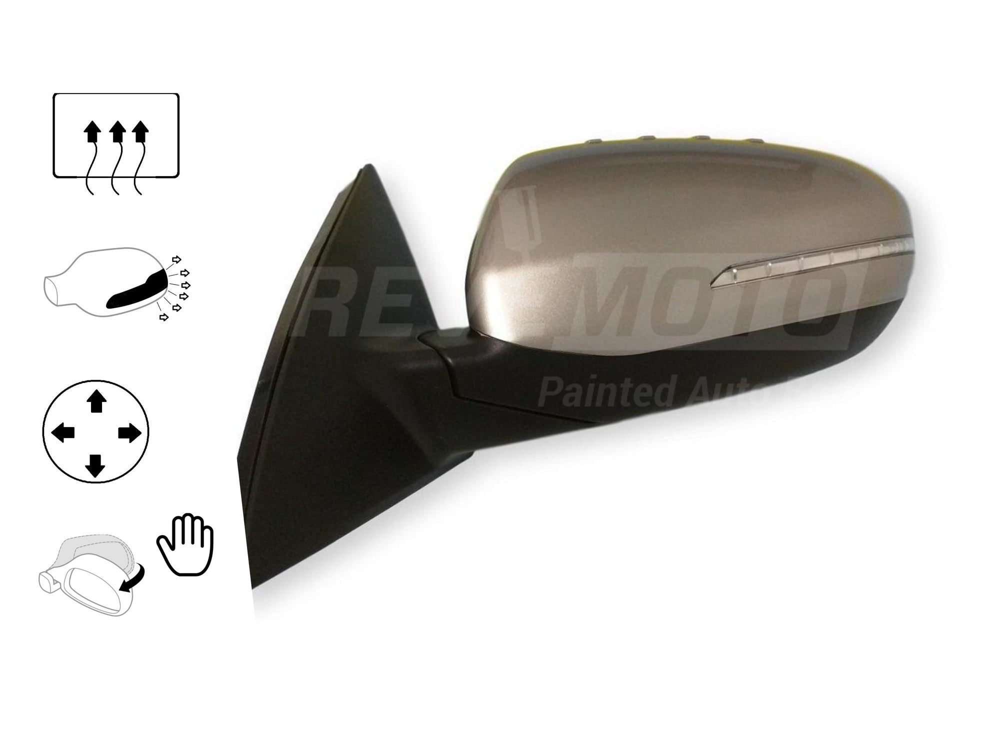 2012 Kia Optima : Side View Mirror Painted (Left, Driver-Side)