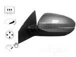 2013 Kia Optima Driver Side View Mirror Heated, w Signal Light, Power, Manual Folding Painted Titanium Silver Metallic (IM) 876102T130