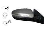 2013 Kia Optima Passenger Side View Mirror Heated With Signal Lamp Power Folding Except Hybrid Painted Titanium Silver Metallic IM