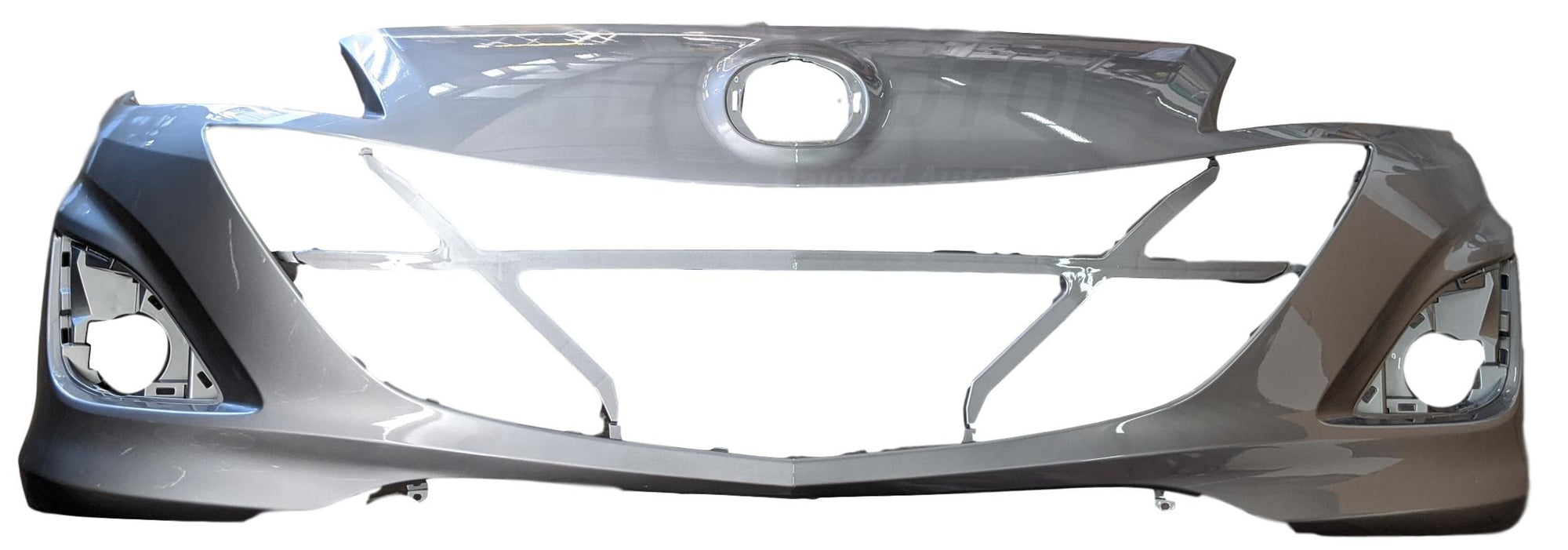 2013 Mazda3 Front Bumper Cover Painted, Liquid Silver Metallic (38P), Hatchback, w_ Mazdaspeed, 2.3L Eng._BBN650031EBB