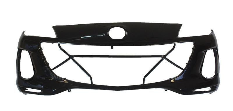 2011 Mazda 3 Front Bumper Painted Black Mica (16W); BCW850031JBB
