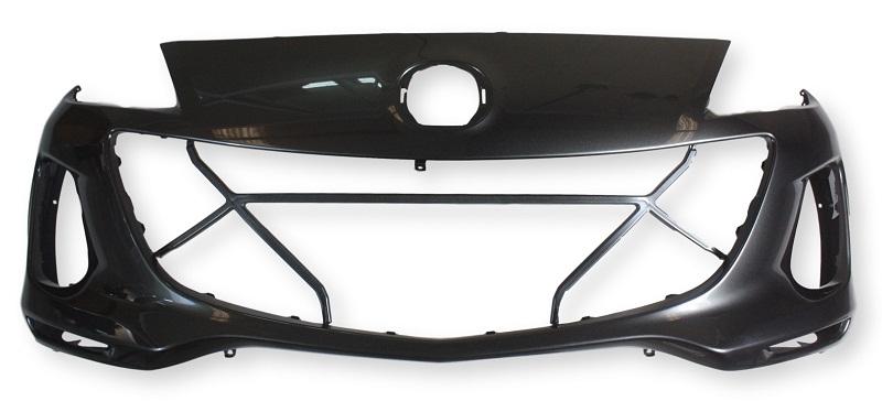 2011 Mazda 3 Front Bumper, Sedan, 2.0L, Painted Graphite Mica (38R); BCW850031JBB
