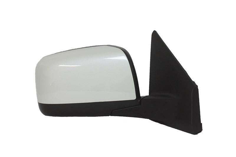 2013 Nissan Rogue Side View Mirror Painted White Pearl (QAB), Heated, Without Camera - back view